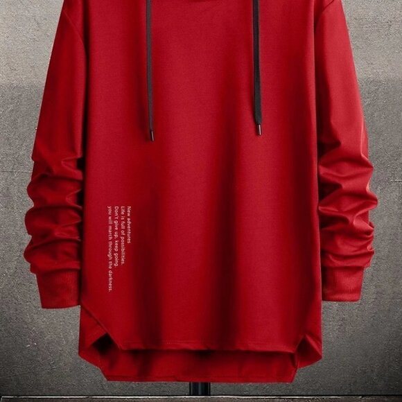 Red Mens Hoodie - Picture 2 of 7